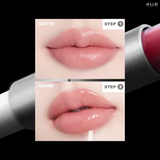 ถูก/แท้/มีไลฟ์ ลิป 4U2 Twogether Matte&Gloss Lip ลิปดูโอ้ ลิปกระจก เนื้อกลอส เนื้อแมท ปากฉ่ำ ฉ่ำวาว อวบอิม ติดทนยาวนาน