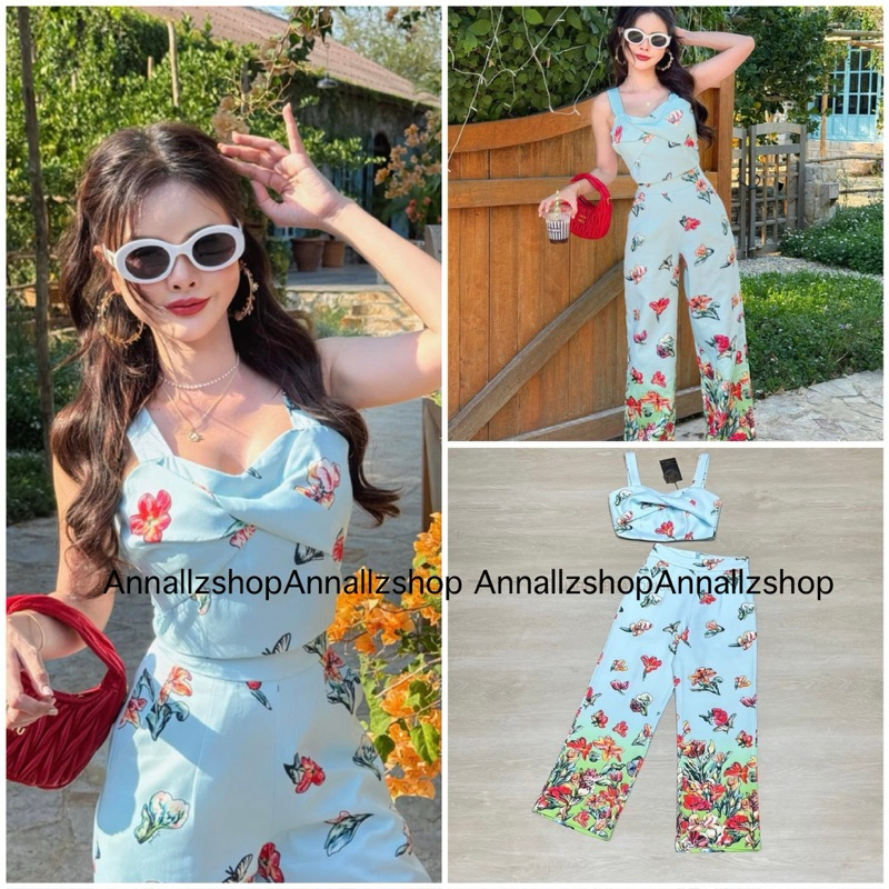 (M,L)งานเซต เสื้อ+กางเกง ต้อนรับซัมเมอร์ ป้าย jariya