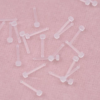 จิวหู/จมูกก้านตรงใส Bioflex Retainer สำหรับใส่เข้าห้องผ่าตัดหรือทำหัตถการณ์ทางการแพทย์ (5 pcs)