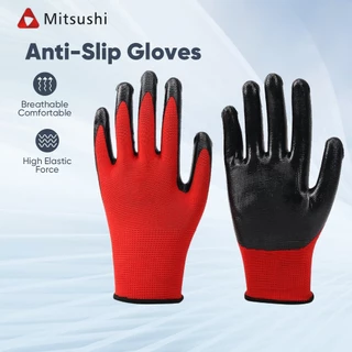 Mitsushi ถุงมือช่างเชื่อม 13.3" ถุงมือหนังงานเชื่อม แบบยาว ช่างเชื่อม งานจับเหล็ก ถุงมืองานเชื่อม
