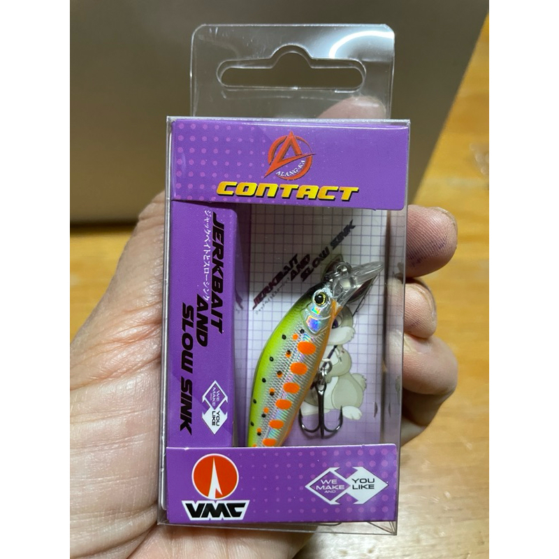 Alang-ka B Contact  ขนาด 4cm wt.3.0g (B04) มีสีเดียว (B04-05) เหมาะสำหรับตกปลากะพง ปลากะสูบ