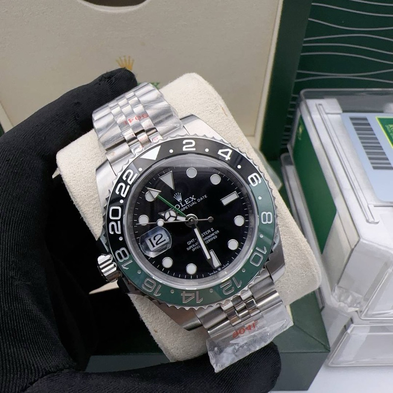 นาฬิกาพร้อมส่ง โรงงาน CC สุดจริง  ระบบออโต้  Size 41mm GMT ตั้งแยกได้ งานใหม่งานสวย