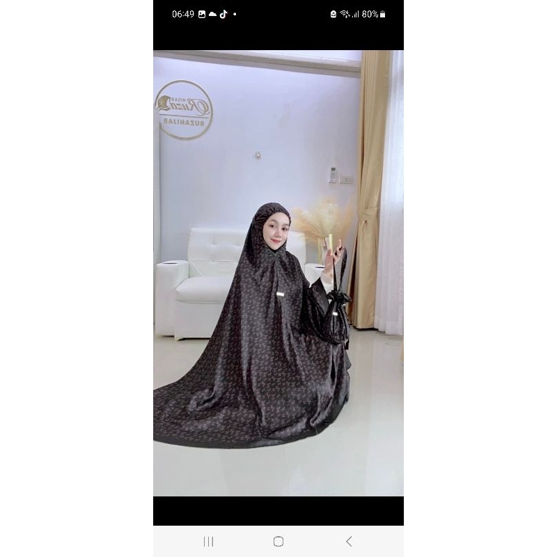 ชุดละหมาด รุ่น Ai-reen เนื้อผ้า Satin Silk