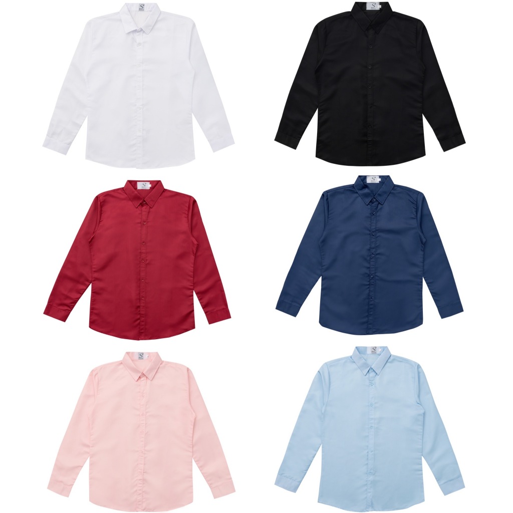 [ส่งทันที กทม.1 วัน] เสื้อเชิ้ต สีพื้นแขนยาว รุ่นสลิมฟิต (โปรดเผื่อไซส์ 1-3 ไซส์) ใส่ทำงาน ใส่เที่ยวได้ SL62 - รูปที่ 7