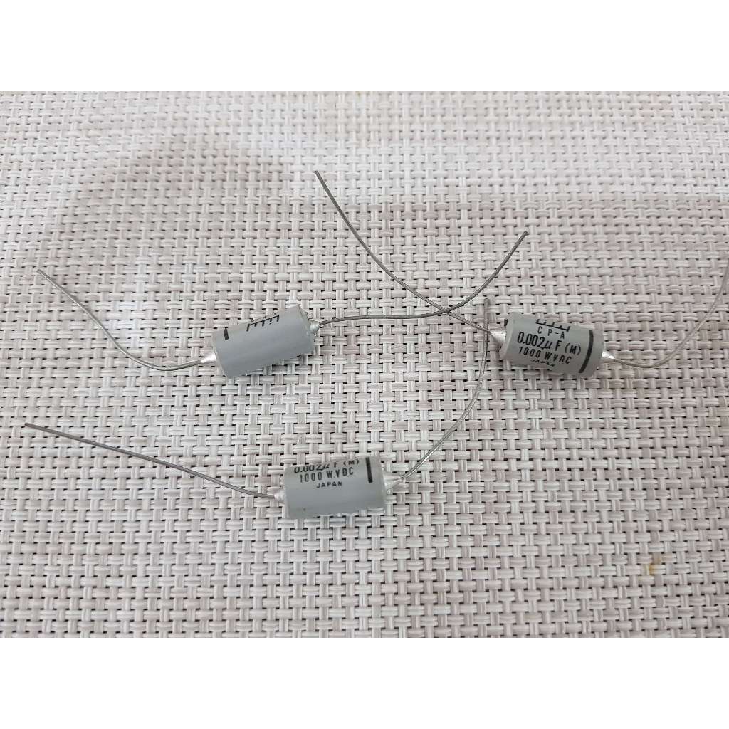 Capacitor คาปาซิเตอร์  Lilly CP-A หางหนู 0.002UF / 1000V งานผลิตในญี่ปุ่น 100% ของใหม่เก่าเก็บ ขนาด 1.5 cm.
