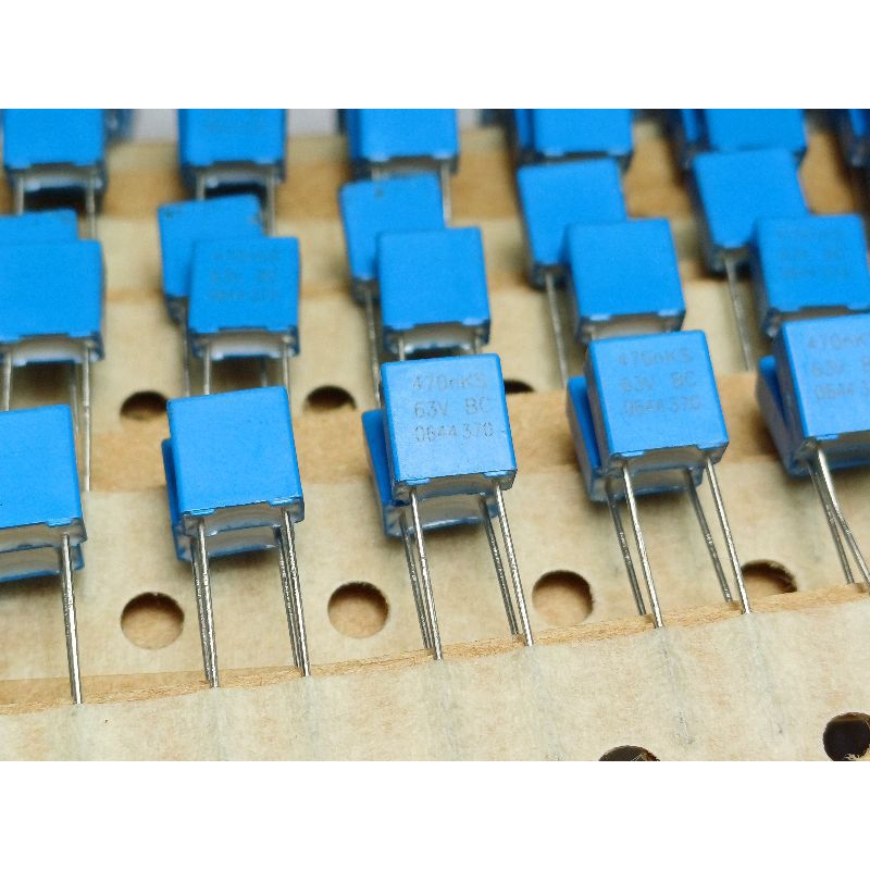 Vishay BC MKT 370 0.47uf 470nf 474k 63V Metallized Polyester Film Capacitor ตัวเก็บประจุ คาปาซิเตอร์