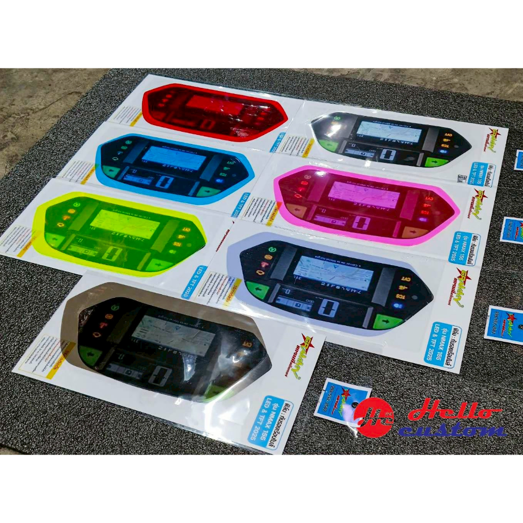 ฟิล์มหน้าจอ Nmax 2025 TURBO / ธรรมดา ฟิล์มกันรอย เรือนไมล์ แต่ง หลากสี Nmax 155 2025