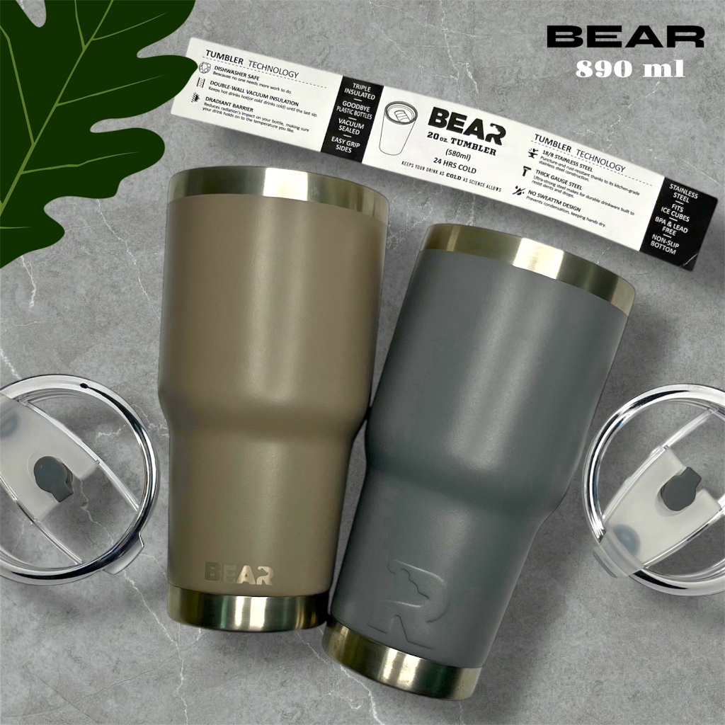 🔥แก้วเยติ แก้ว BEAR  ขนาด 30 ออนส์ สีด้าน 🔥ซื้อได้ที่ห้องถ่ายทอดสดและช่อง VDO🤩คูปองส่วนลด 30-100 บาท