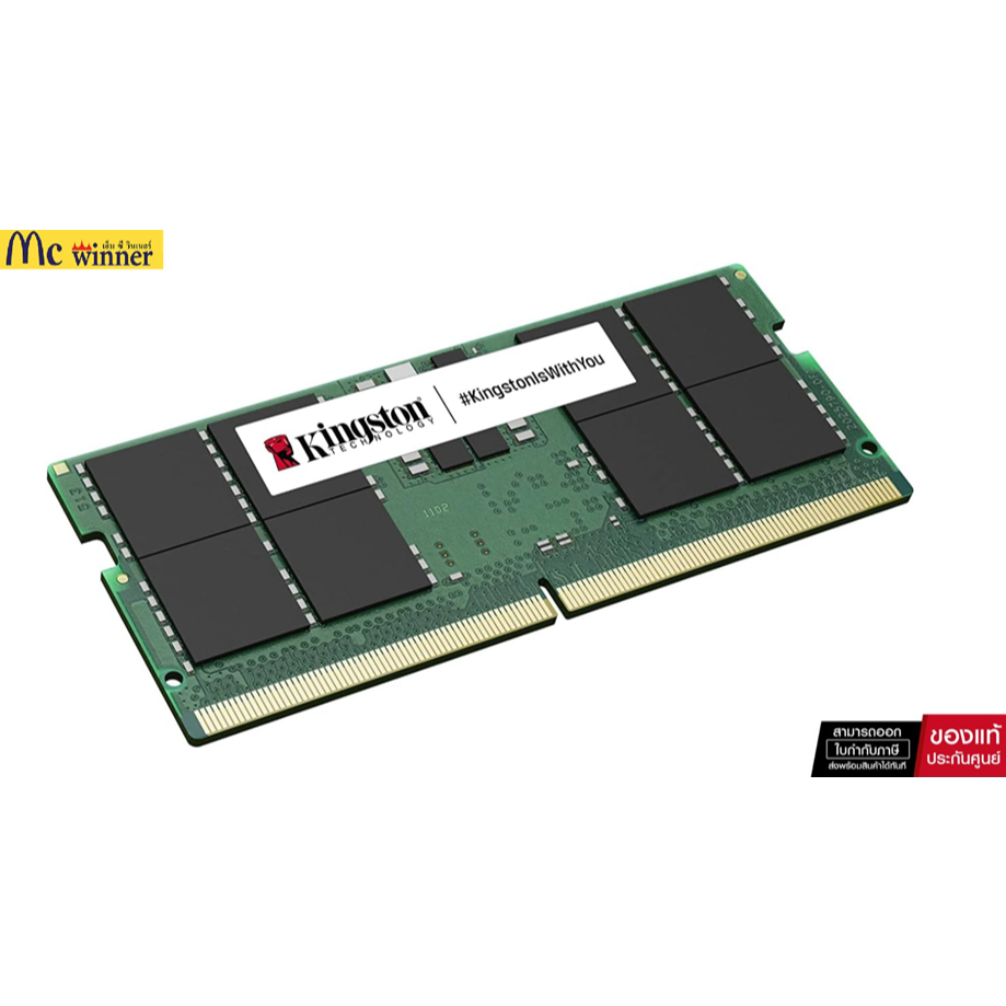 RAM NB Kingston 16Gb/5600 DDR5CL46Non-ECC SODIMM(KVR56S46BS8-16)ประกันสินค้าตลอดอายุการใช้งานจากแบรน