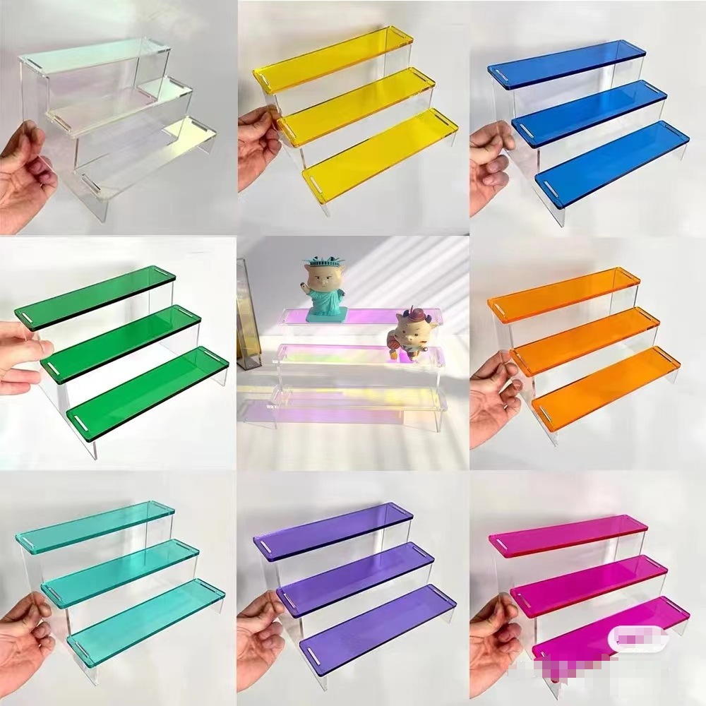 ชั้นอะคริลิค 3 ชั้น วางโมเดล สินค้า โชว์ พร้อมส่ง (ลอกฟิล์มก่อนใช้งาน)