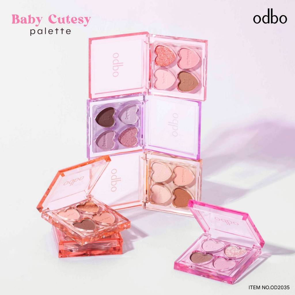 อายแชโดว์ โอดีบีโอ พาเลท เบบี้ คิ้วท์ซี่ Odbo Baby Cutesy palette OD2035