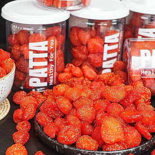 🎉🍓🍓NEW🎉🍓🍓สตรอเบอรี่อบแห้ง 🍓ขนาด 500g 齋·حلال แบบกระปุก สตรอเบอรี่จากเชียงใหม่เลยนะ🍓