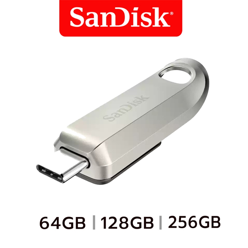 SanDisk Ultra Luxe USB 3.2 Type-C Flash Drive (SDCZ75) 300MB/s,Read,RPD1,4x6 แฟลชไดรฟ์