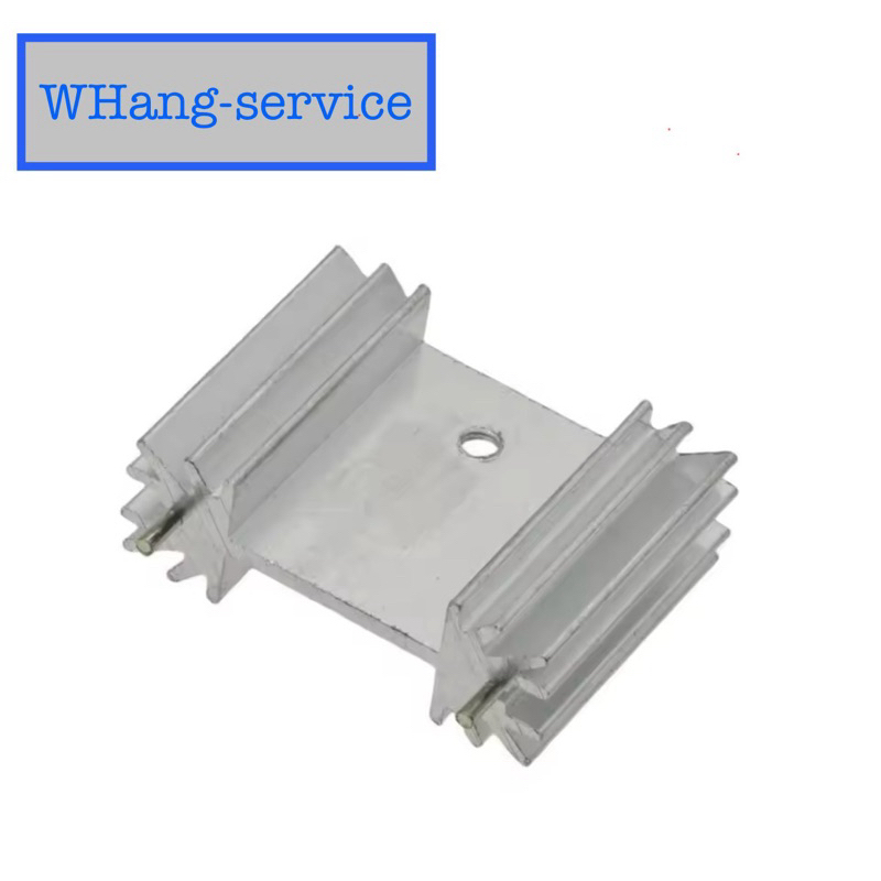 Heatsink แผ่นระบายความร้อน 34x25x12mm(มีเข็ม)/34x30x12 (ไม่มีเข็ม) สีเงินTO-220 TO-247
