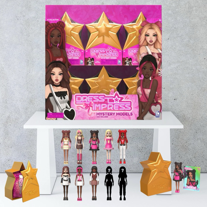 Roblox Dress to Impress fashion dolls, Mystery Models mini dolls and playsets from PhatMojo ราคาต่อ 