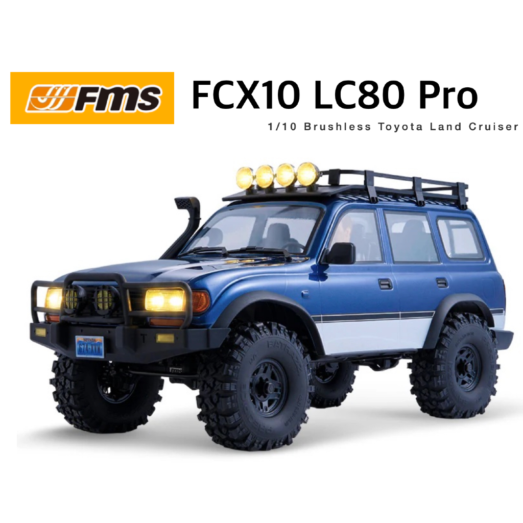 FMS 1:10 FCX10 PRO Brushless Toyota Land Cruiser LC80 RS ของแท้ 100% จัดส่งจากไทย ร้านบริการดีที่สุด