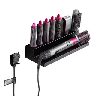 ขาตั้งติดผนังสำหรับ Airwrap Hair Styler for dyson HS05 HS01 และอุปกรณ์เสริม, ชั้นวางของในห้องน้ำ (สีดำ)