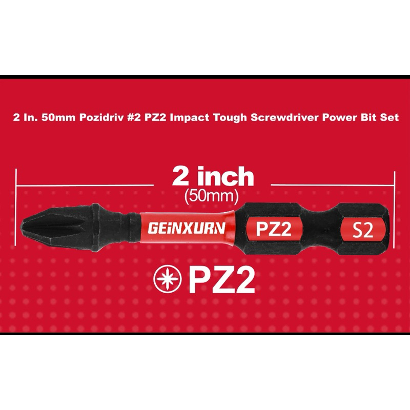 ดอกไขควง IMPAC GEINXURN PZ2 มีแม่เหล็กในตัว