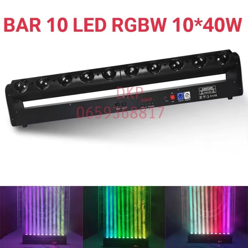 บีมบาร์ 8 LED Beam Bar 8 Led ,10 LED (4in1) rgbw PARTY LIGHT  ไฟดิสโก้เทค ไฟ Laser light ไฟเทค ปาร์ต