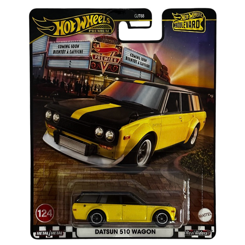 Hotwheels Premium Boulevard No.124 DATSUN 510 WAGON ล้อยาง 1:64