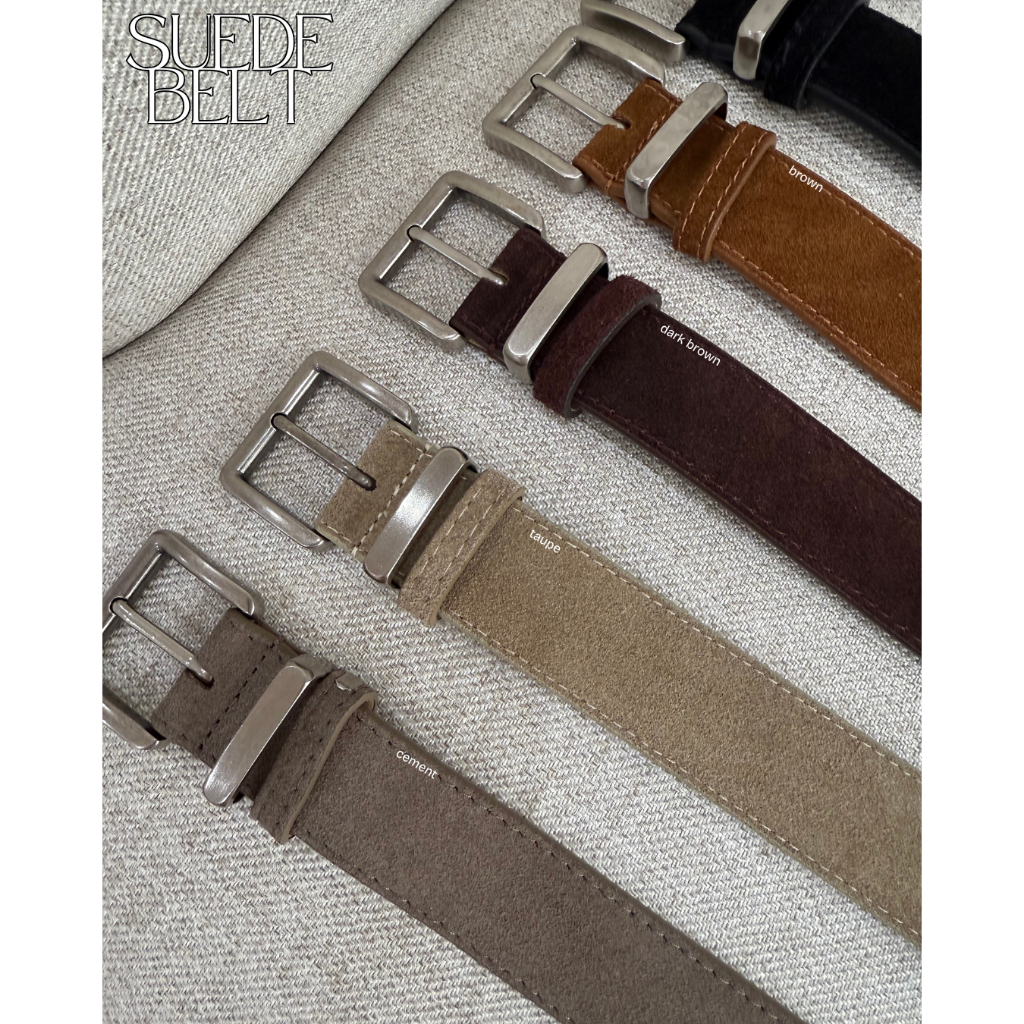 UIUI | SUEDE BELT เข็มขัดหนังกลับ