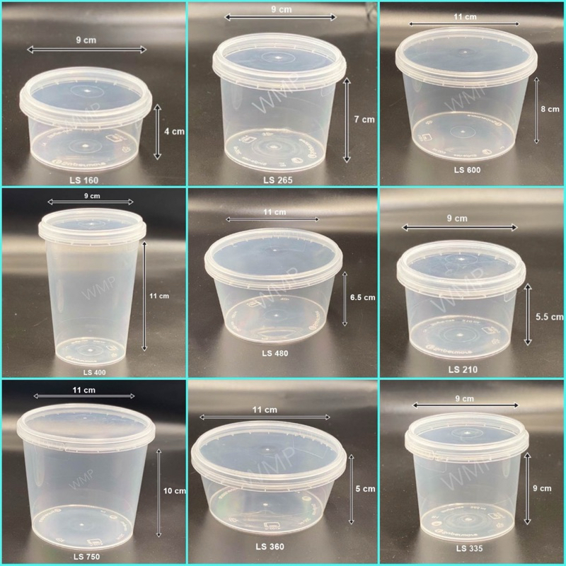 กระปุก LS (Superware) ฝาล็อคได้ ปิดสนิท เข้าเวฟได้ ทนร้อน ได้ดี มีหลายขนาด ห่อละ25ชุดตัวพร้อมฝา