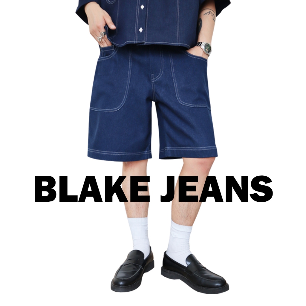 JAMANBKK /  BLAKE JEANS / กางเกงขาสั้นยีนส์