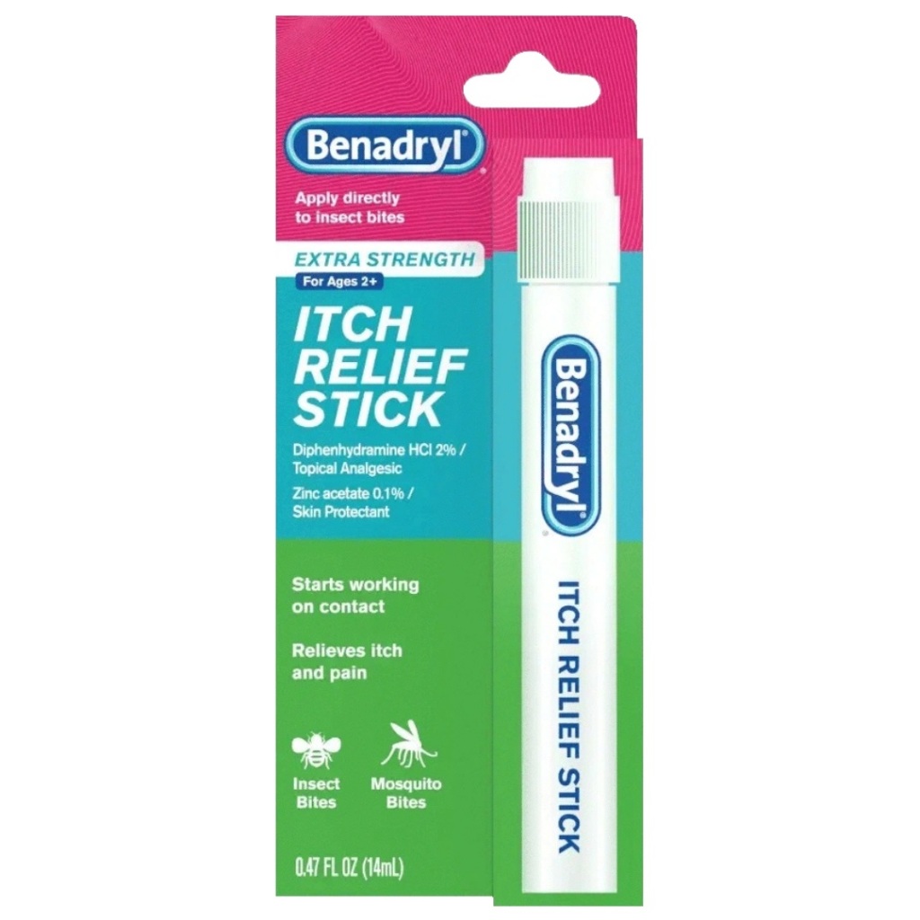 Benadryl Extra Strength Itch Relief Stick for Outdoor Itch, Poison Ivy or Insect Bites, 14 ml