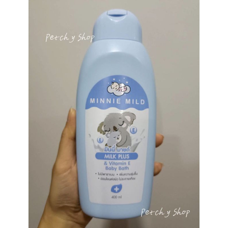 💦Minnie Mild Baby Bath 400ml. ครีมอาบน้ำเด็ก