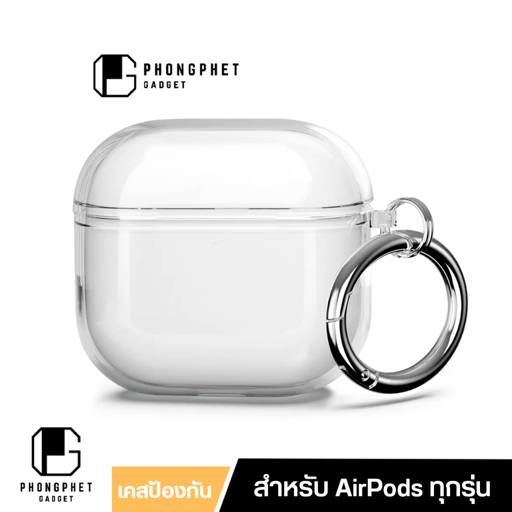 เคส AirPods 4 และ AirPods Pro 3 โปร่งใส TPU นิ่มเรียบง่าย เคสใส แอร์พอด4