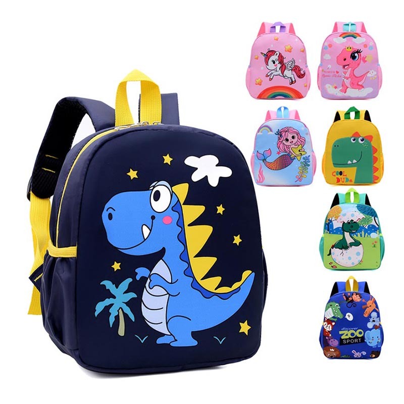 กระเป๋าเป้เด็ก การ์ตูน เด็กอนุบาลอายุ 2-5 ปี ภาพไดโนเสาร์ นักเรียน กระเป๋าเป้ น้ำหนักเบา เป้เด็กผู้หญิง