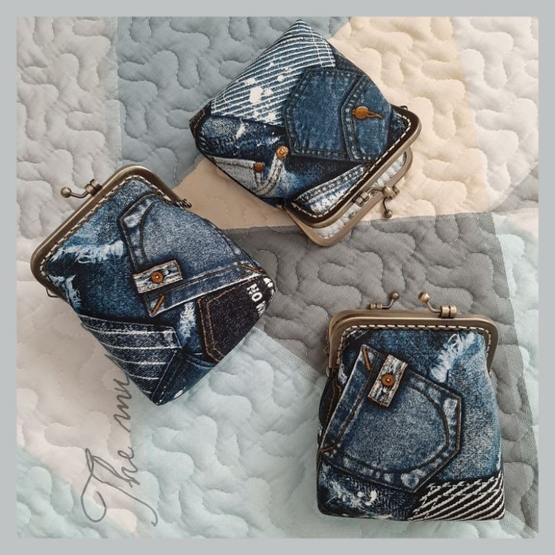 กระเป๋าใส่เหรียญ ใส่เงิน ใส่บัตร pikpak 8.5 cm.