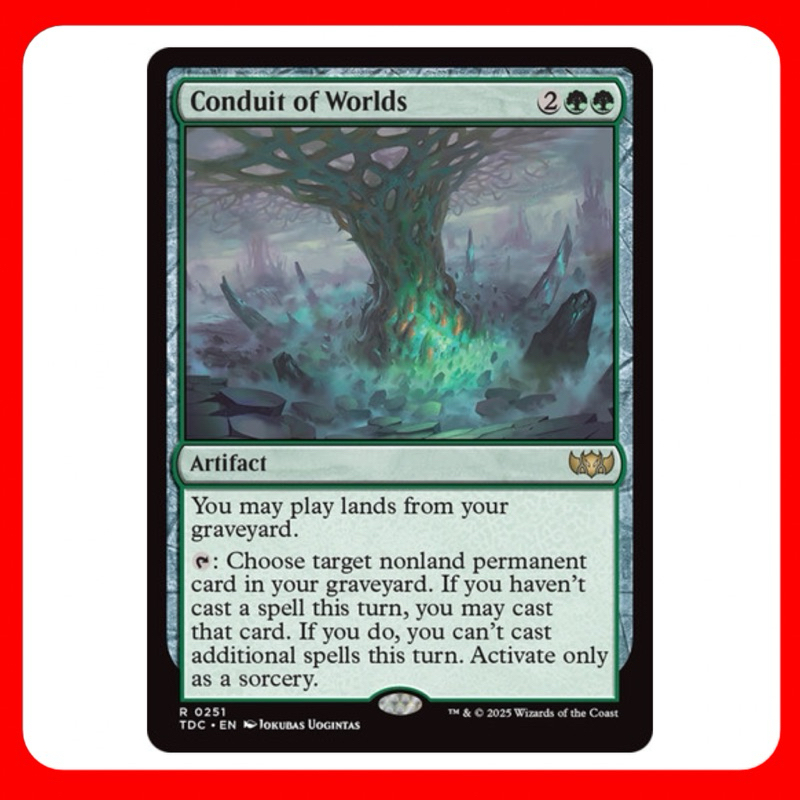 [MTG] Conduit of Worlds [TDC] [GREEN] [RARE] [NORMAL] [ENG] (การ์ดเมจิค / Magic the Gathering) [EDH]