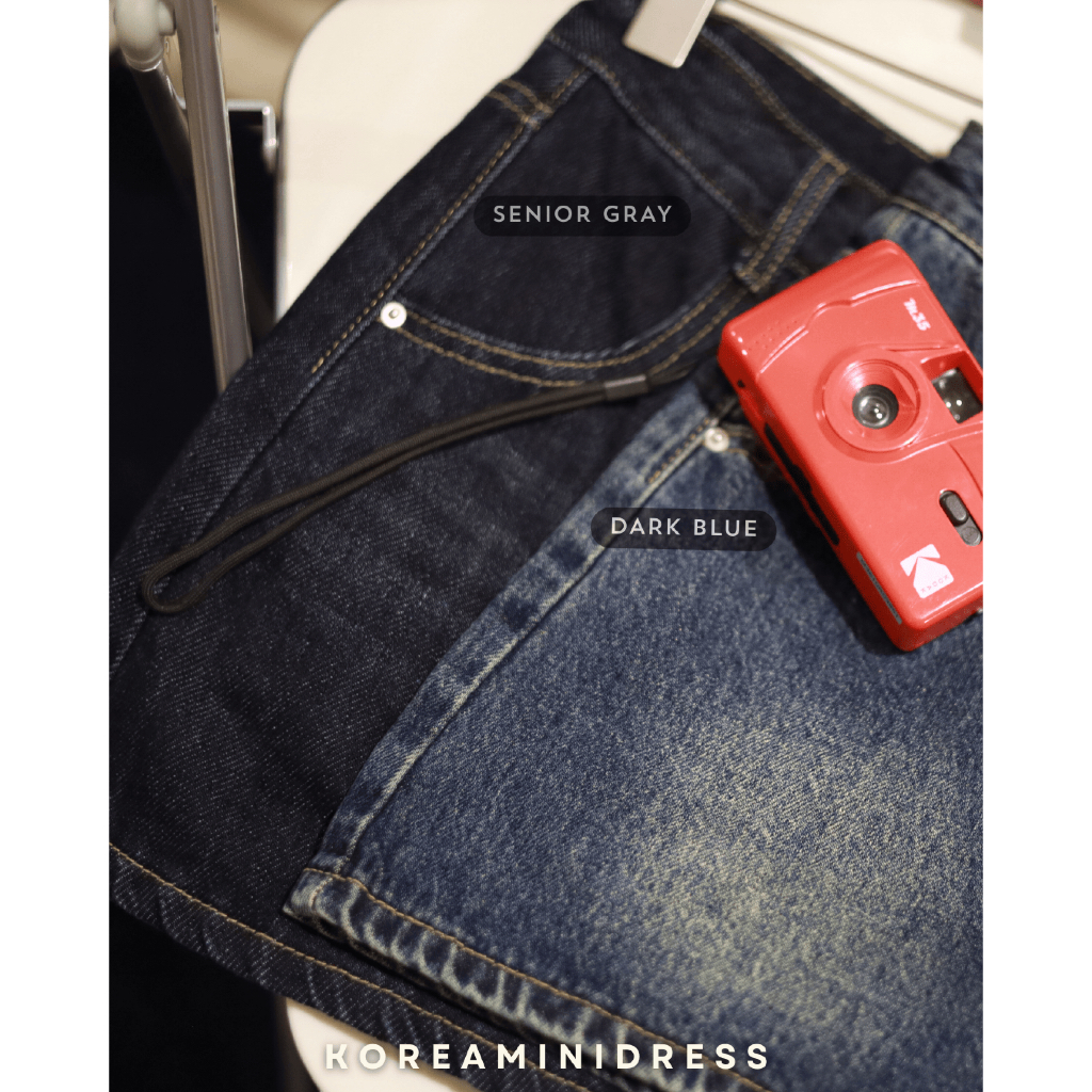 CLEARANCE  ไม่เข้าเพิ่ม M หมด DARK BLUE   | BABY SKIRTกระโปรงยีนส์ :KOREAMINIDRESS |เก็บโค้ดหน้าร้าน ลด30% เหลือ 2xx. ราคา ถูกที่สุด ดีลบีเคเค แกลเลอรีภาพที่ 2