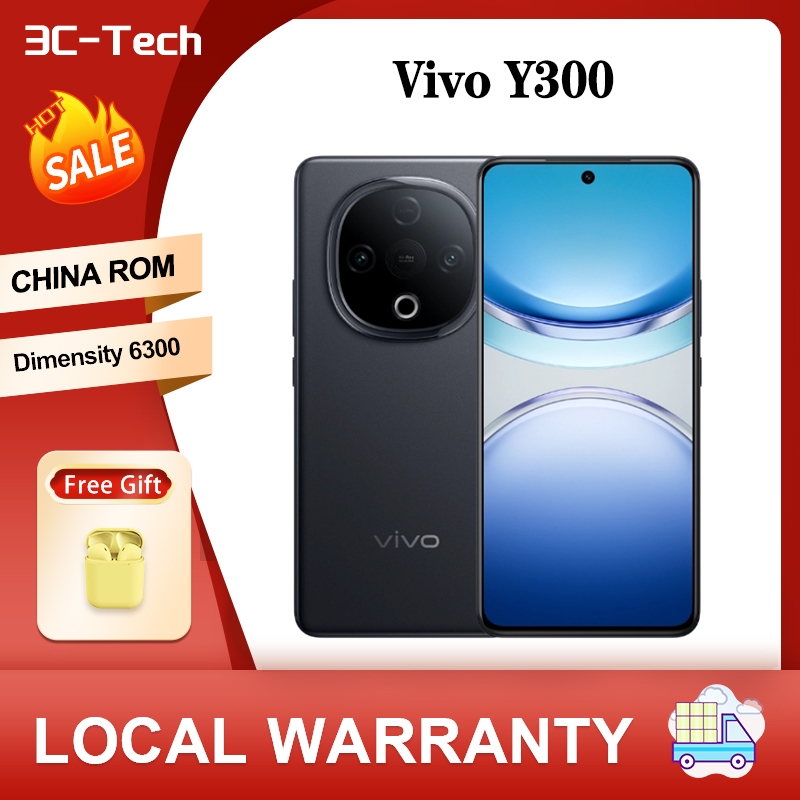 เวลาขนส่ง 10 วัน NEW vivo Y300 CHINA ROM Google Play Dimensity 6300 5G 6.77 AMOLED 120Hz 44W 6500mAh