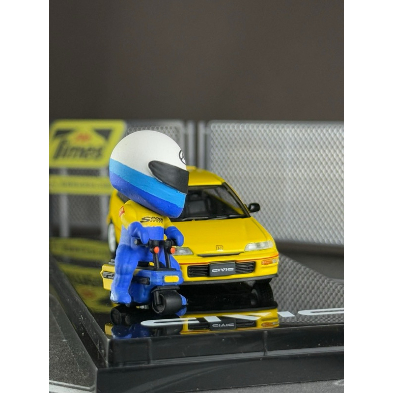 🔹 Figure คน + รถมอเตอร์ไซค์ Motocompo Spoon Scale Q ยี่ห้อ Resin work - รูปที่ 5