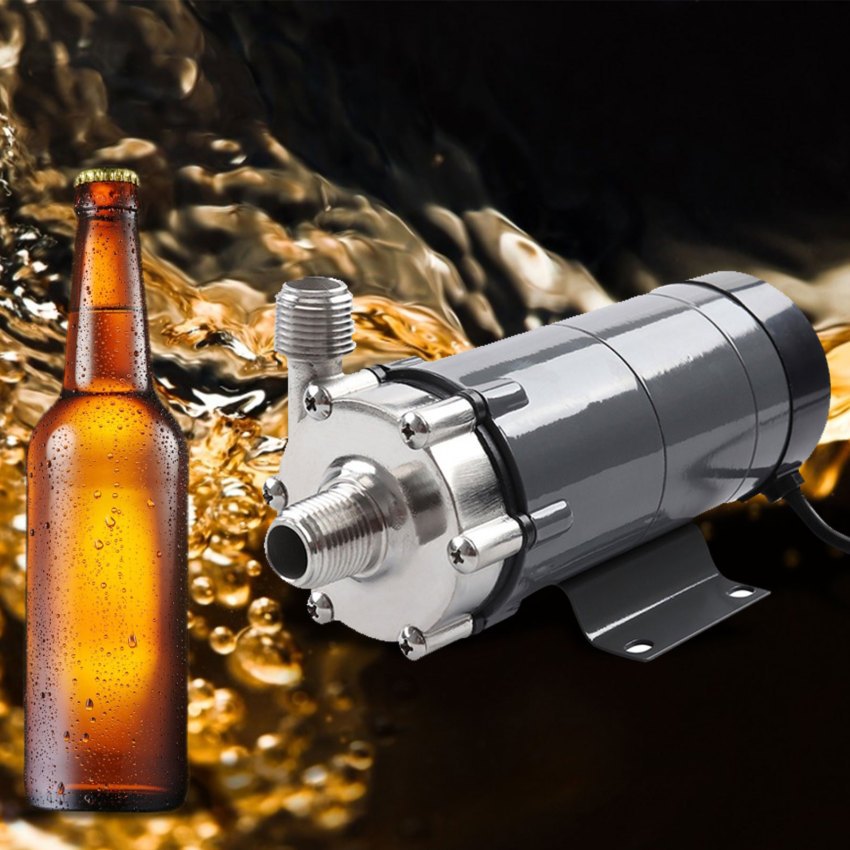 Pump MP-15R Food Grade 304 Stainless Steel Brewing Home brew 220V Magnetic Water Pump Temperature 140C 1/2