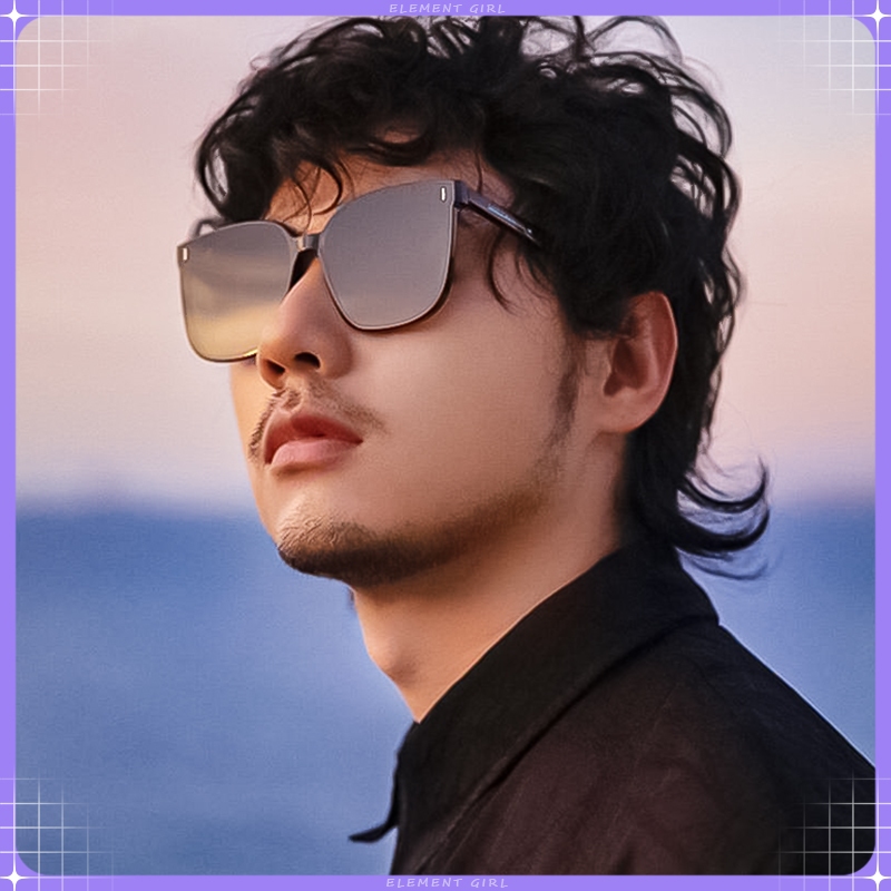 แว่นกันแดด GM ใหม่สำหรับผู้ชาย ทรงไฮเอนด์และหล่อ แว่นกันแดดโพลาไรซ์ป้องกันรังสีอัลตราไวโอเลตสำหรับขับรถหน้าใหญ่ปี 2025