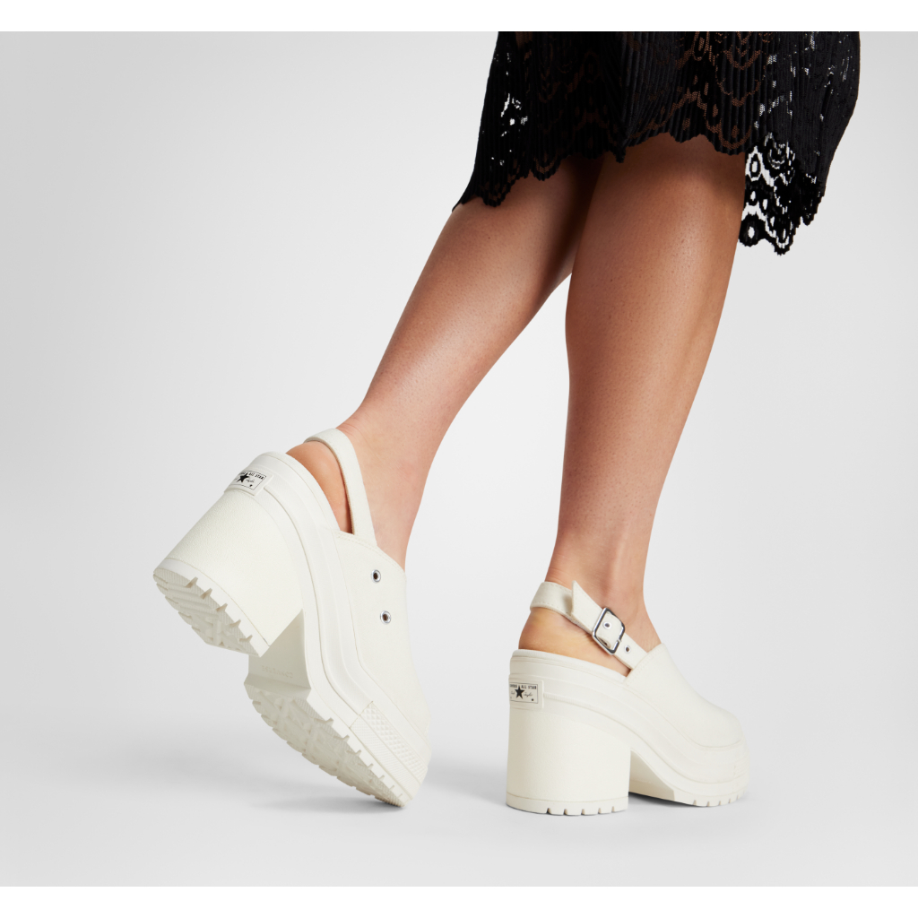 CONVERSE รองเท้า CHUCK 70 DE LUXE HEEL MULE FOUNDATION SLIP CREAM ผู้หญิง A13796CF_S5CMXX