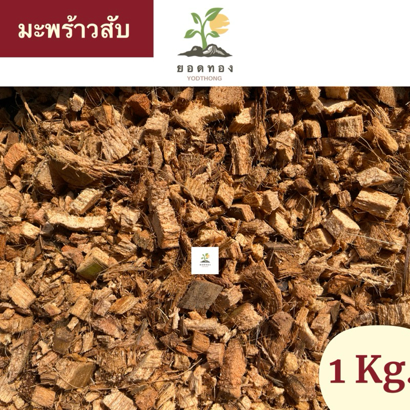 ส่งด่วน Yodthong มะพร้าวสับ กาบมะพร้าวสับ ล้างสารแทนนินแล้ว  1 กิโลกรัม