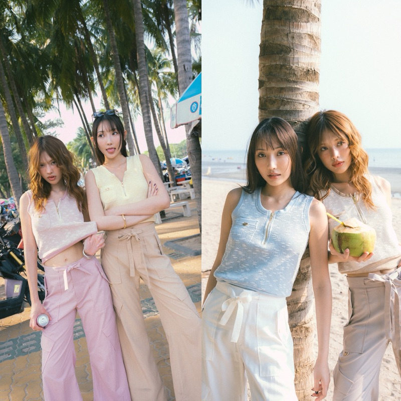 AIYU KNIT TOP เสื้อผ้าทอแขนกุด