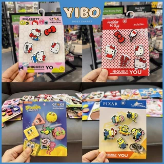 ที่ติดรองเท้า crocs เซ็ต ,ส่งจากไทย,jibbitz crocs เกาหลี ชุด, การ์ตูนน่ารัก DIY จิบ บิท