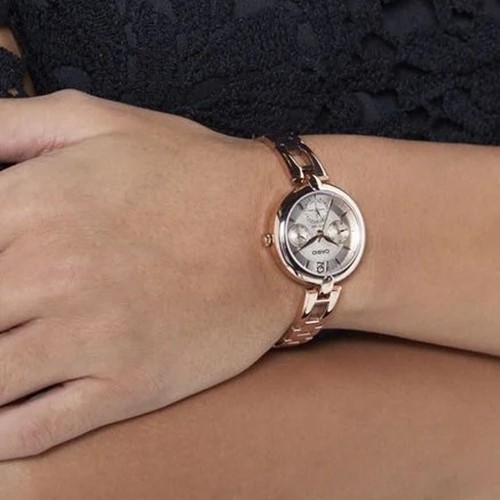 Casio นาฬิกาข้อมือผู้หญิง รุ่น LTP-E401PG-9AVDF Lady Watch