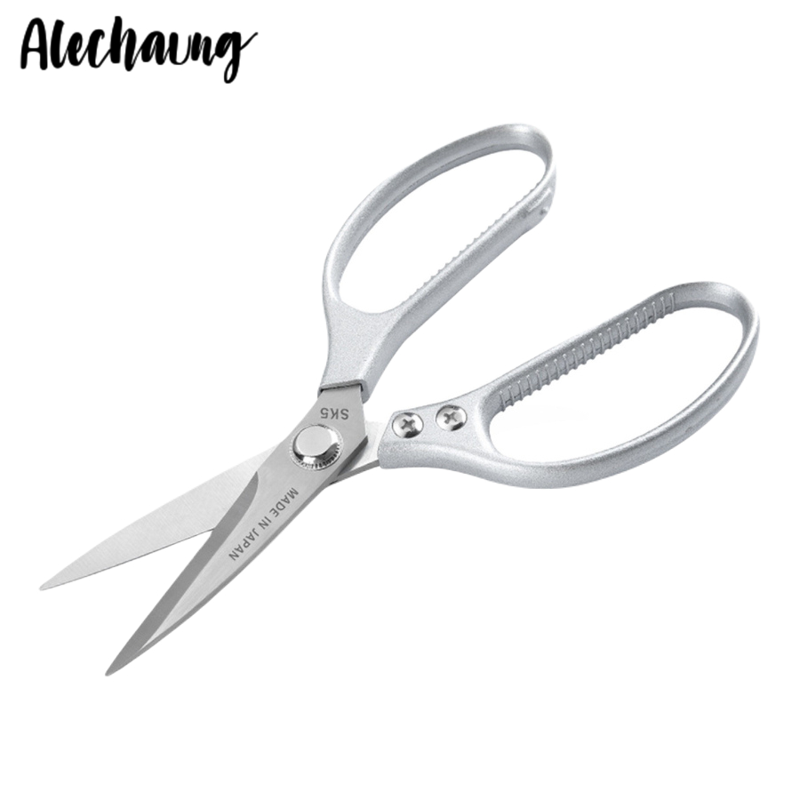 กรรไกรตัดอาหาร กรรไกรสแตนเลส Easy Grip แข็งแรง ทนทาน เปิตดขวดได้ ด้ามจับ Alechaung coffee