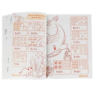 kidtuk แบบฝึกหัด เลขคณิต บวกเลข ลบเลข หนังสือ อนุบาล สินค้าใหม่ราคาโรงงาน