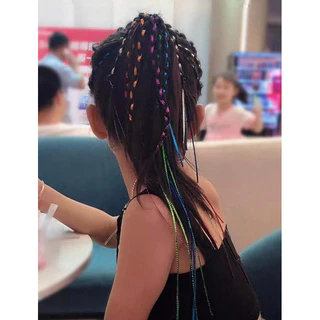 เชือกถักผม ถักผมเปีย 32 เส้น,24 เส้น คละสีในเส้น พร้อมส่ง! (#P3)