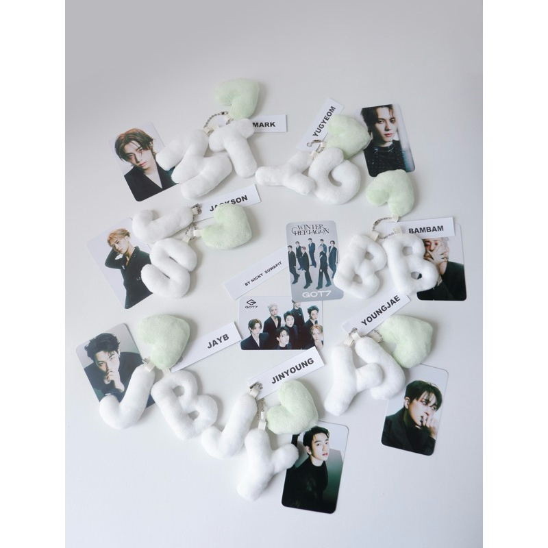 พรีออเดอร์ : พวงกุญแจ handmade GOT7 ด้อมอากาเซ่