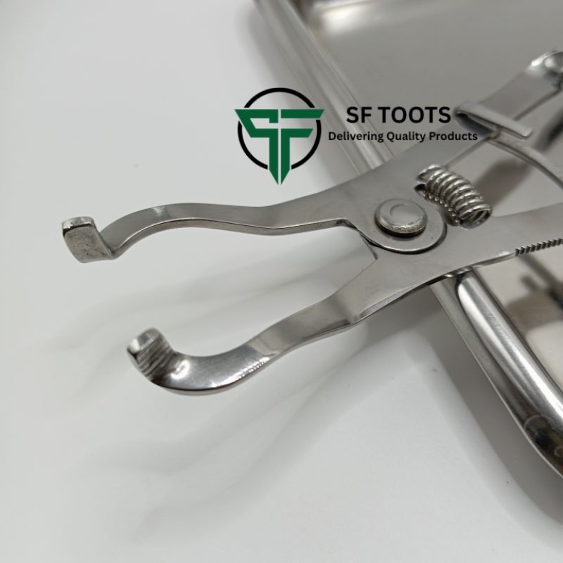 rubber dam clamps. ตัวจับแคมป์ และ clamp no. B4, 7, 7A 12A, 13A