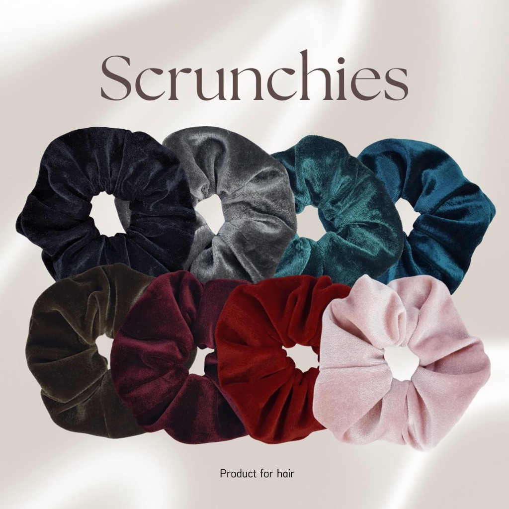 ที่รัดผมกำมะหยี่ ที่มัดผมกำมะหยี่ ที่มัดผม ที่รัดผม Scrunchies