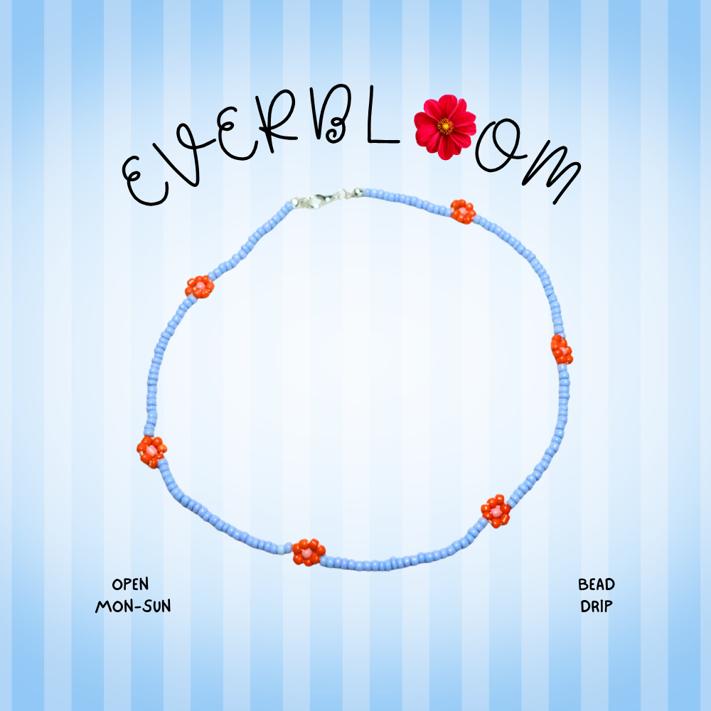 สร้อยคอลูกปัด สร้อยข้อมือลูกปัด ดอกไม้ 🌺 - once upon a bunny - สร้อย สร้อยข้อมือ กำไลลูกปัด